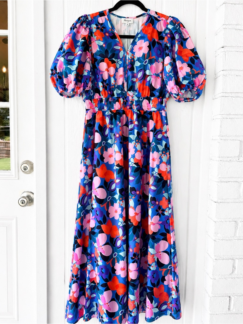 Bright floral dress